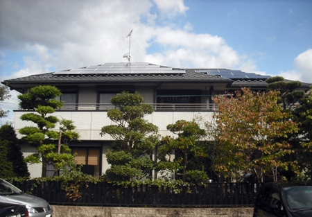 岐阜県岐阜市　サンヨー太陽光発電HIT設置