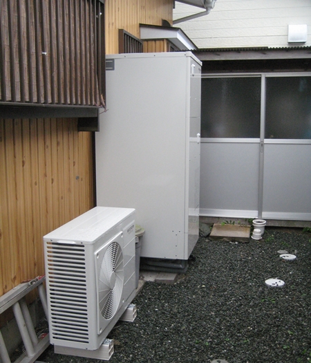 愛知県豊橋市　コロナエコキュート　オール電化設置