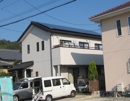 愛知県豊田市 　長州産業　太陽光発電HIT　設置