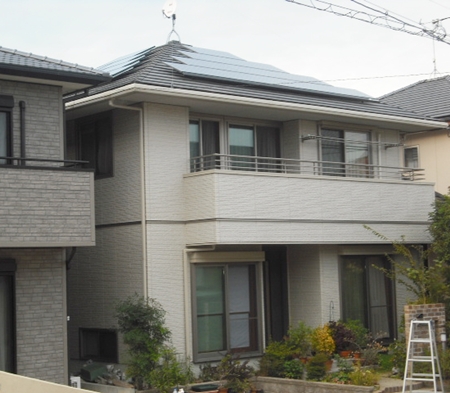 愛知県豊橋市 　長州産業　太陽光発電HIT　設置
