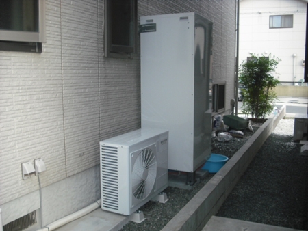 愛知県豊橋市　コロナエコキュート　オール電化設置