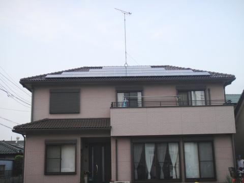深谷市Ｓ様邸　三洋太陽光発電4.20kW