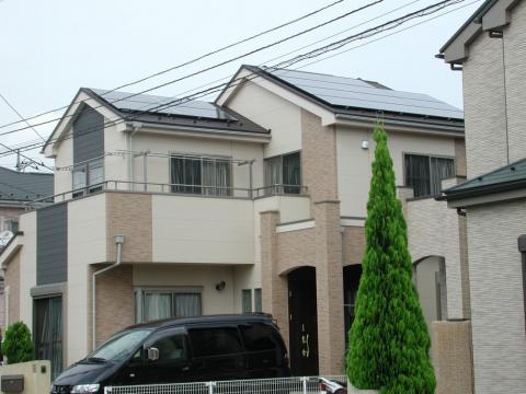 鷲宮町Ｆ様邸　三洋太陽光発電3.15kW