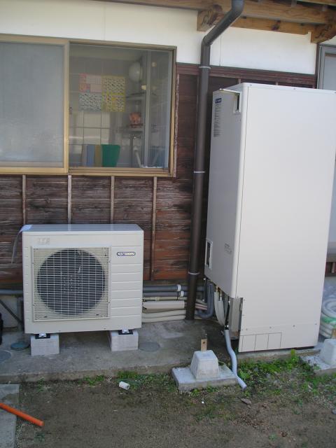 エコキュートオール電化工事　鳥取県倉吉市　Ｓ様邸
