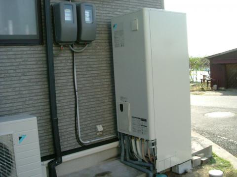 エコキュート電化工事　倉吉市　Ｙ様邸