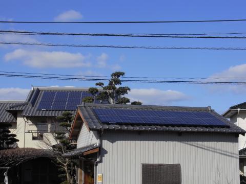 糸島市前原南　Ｕ様邸　太陽光発電の工事