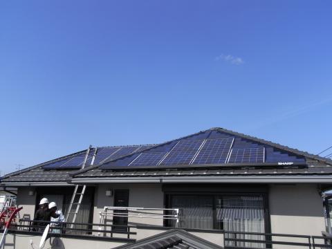 福岡市早良区田隈　太陽光発電システム設置工事