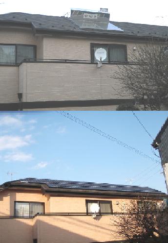 太陽熱ソーラーから太陽光発電へ　!!