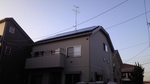 千葉県流山市Ａ様邸《太陽光発電システムＨＩＴ3.07kW》