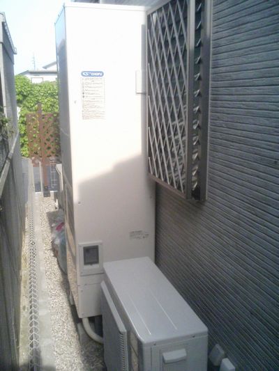 愛知県　長府エコキュート設置