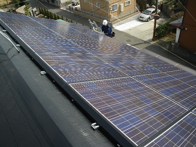 藤沢市　N様邸　太陽光発電、オール電化システム施工?