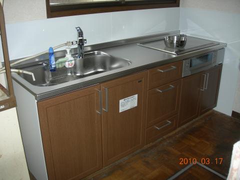 ＩＨとキッチン入れ替え