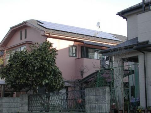 さいたま市見沼区Ｋ様邸　三洋太陽光発電4.20kW+オール電化　二世帯工事