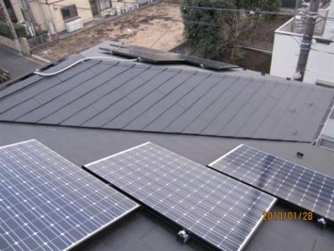 練馬区Ｉ様邸　三洋太陽光発電4.41kW+オール電化工事