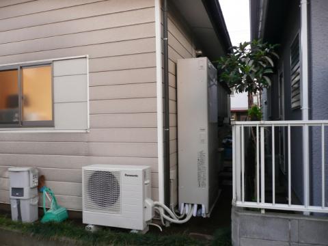 平塚市Ｅ様邸　エコキュート設置