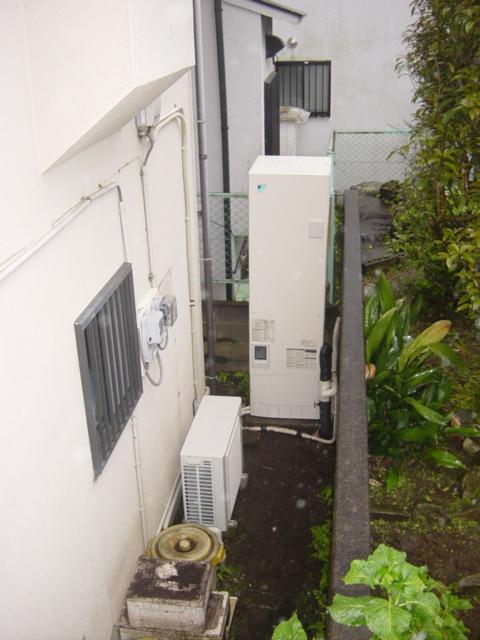 静岡県沼津市給湯専用エコキュート設置