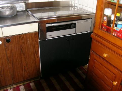 据置型ガスコンロから75cmワイドビルトインIHに！