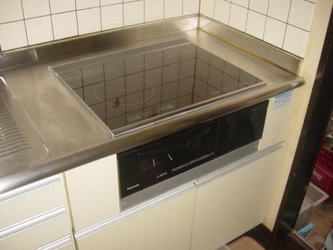 静岡県沼津市IHクッキングヒーター設置工事