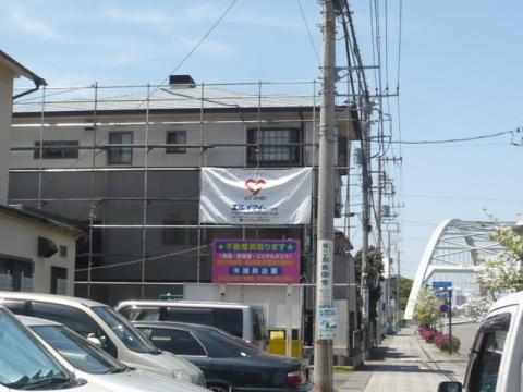 静岡県駿東郡清水町太陽光発電システム足場工事