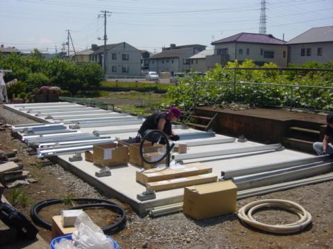 太陽光発電システム架台工事【1】