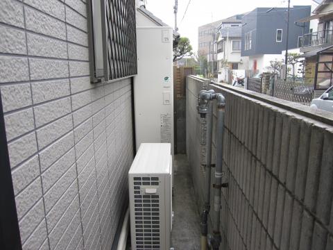 兵庫県伊丹市Ｋ様　エコキュート工事