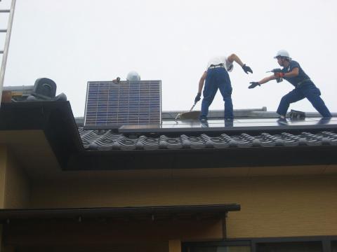 太陽光工事させていただきました。