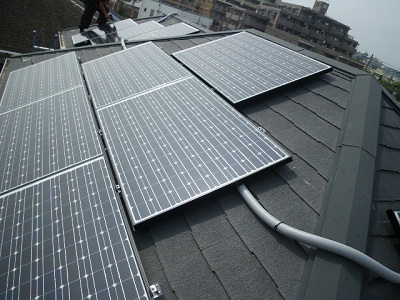 横浜市　K様邸　太陽光発電施工