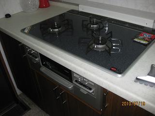 ガスコンロ取り付け