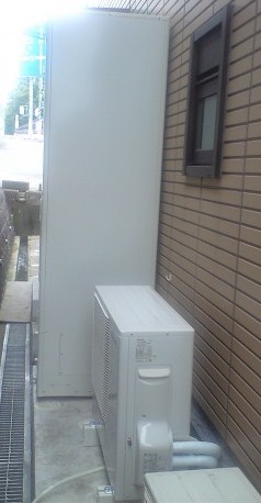 灯油ボイラーからのエコキュート工事
