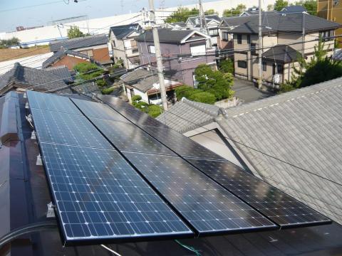 茨木市Ｎ様のＳＡＮＹＯ太陽光発電設置工事
