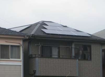 埼玉県草加市金明町　Sさま邸　太陽光発電システム・オール電化（エコキュート・IH）工事