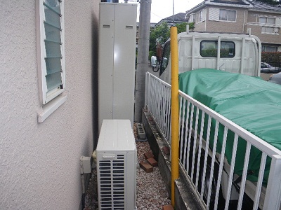 藤沢市　T様邸　太陽光発電、エコキュート施工