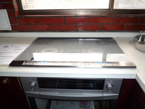 岡山県総社市のお台所電化（IHクッキングヒーター）