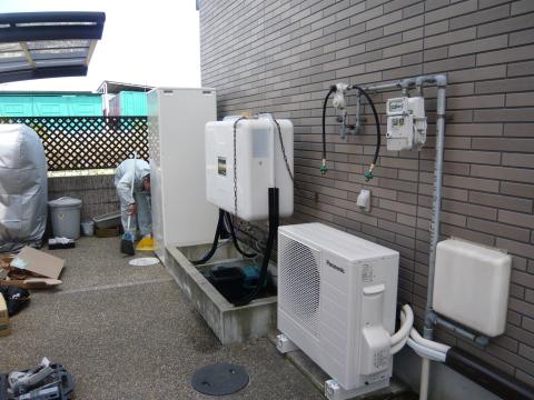 サンメイトのＫ様邸（途中です）オール電化工事?