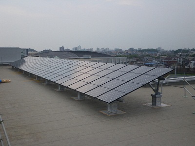 藤沢市　公立中学校　太陽光発電システム施工?