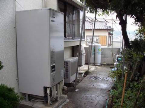 愛知県　K様邸　エコキュート工事