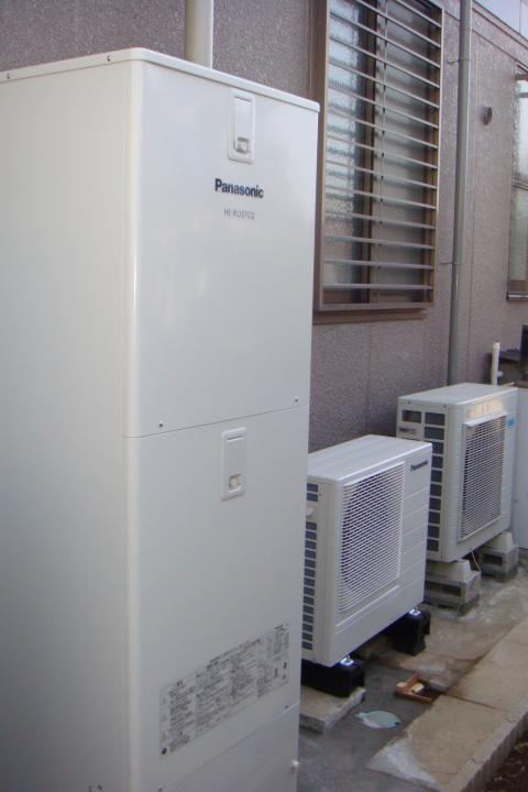 埼玉県北本市Hさま邸（エコキュート設置工事）