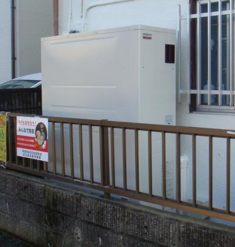 埼玉県鴻巣市Gさま邸（エコキュート設置工事）