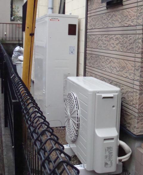 埼玉県上尾市Kさま邸（エコキュート設置工事）