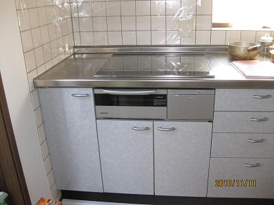 ＩＨクッキングヒーター設置