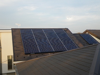 藤沢市　I様邸　ｼｬｰﾌﾟ製太陽光発電ｼｽﾃﾑ施工