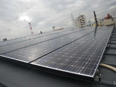 荒川区　K様邸　ｶﾅﾃﾞｨｱﾝｿｰﾗｰ製太陽光発電ｼｽﾃﾑ施工