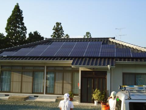 岡山県高梁市　Ｋさま邸　太陽光発電システム+エコキュート