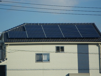 藤沢市　S様邸　ｻﾝﾖｰ製太陽光発電ｼｽﾃﾑ導入