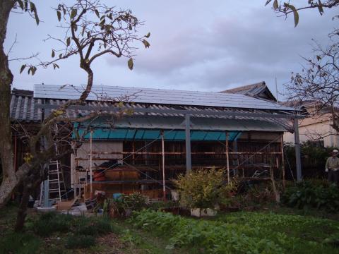 大阪府泉南郡Ｓ様　太陽光発電工事