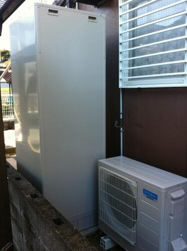 三菱（550リットルフルオート）エコキュート施工