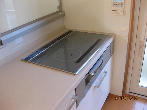 ＩＨクッキングヒーター取り付け