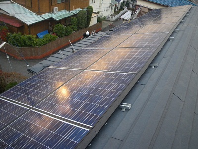 藤沢市　W様邸　ｼｬｰﾌﾟ製太陽光発電システム導入