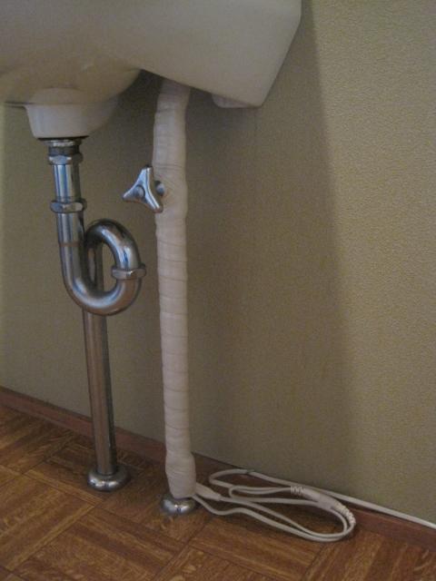 凍結防止巻き【凍結ヒーター工事】【長野県長野市市】エコ電化ＪＰ・街の工事屋さん【大光電気商会】