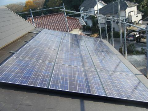 奈良県桜井市I様邸　太陽光発電工事